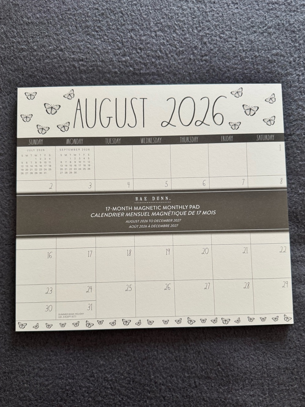Rae Dunn Magnetic Monthly Planner